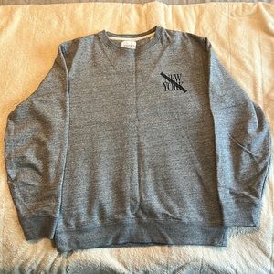 Saturdays New York city brand Size Xl gray pullover sweatshirt in excellent